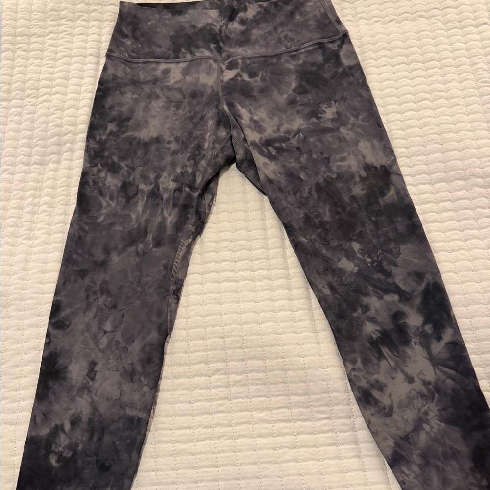 Lululemon Gray Tie-Dye Leggings NWOT